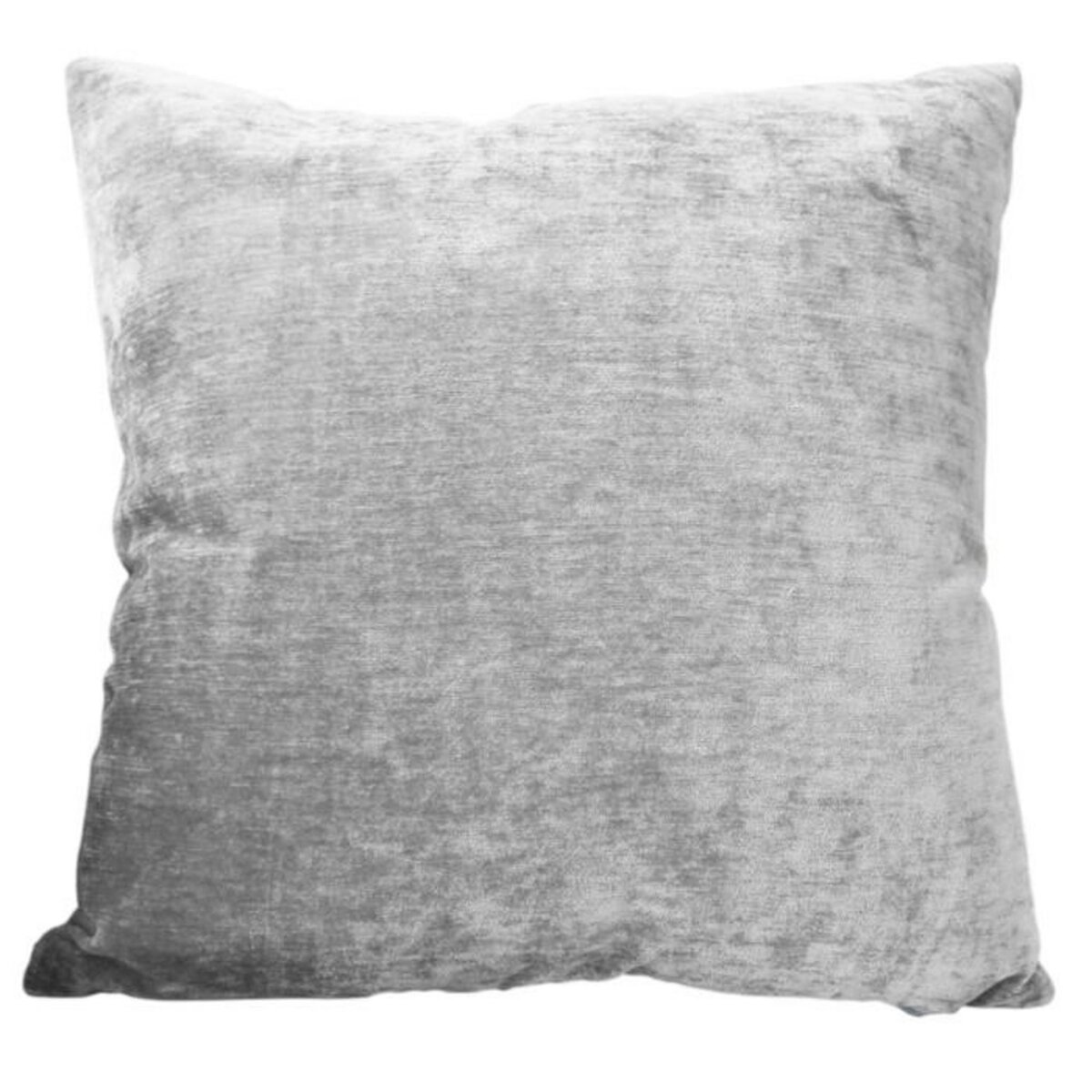 Paris Prix Coussin Déco en Velours  Velvet  40x40cm Gris Clair