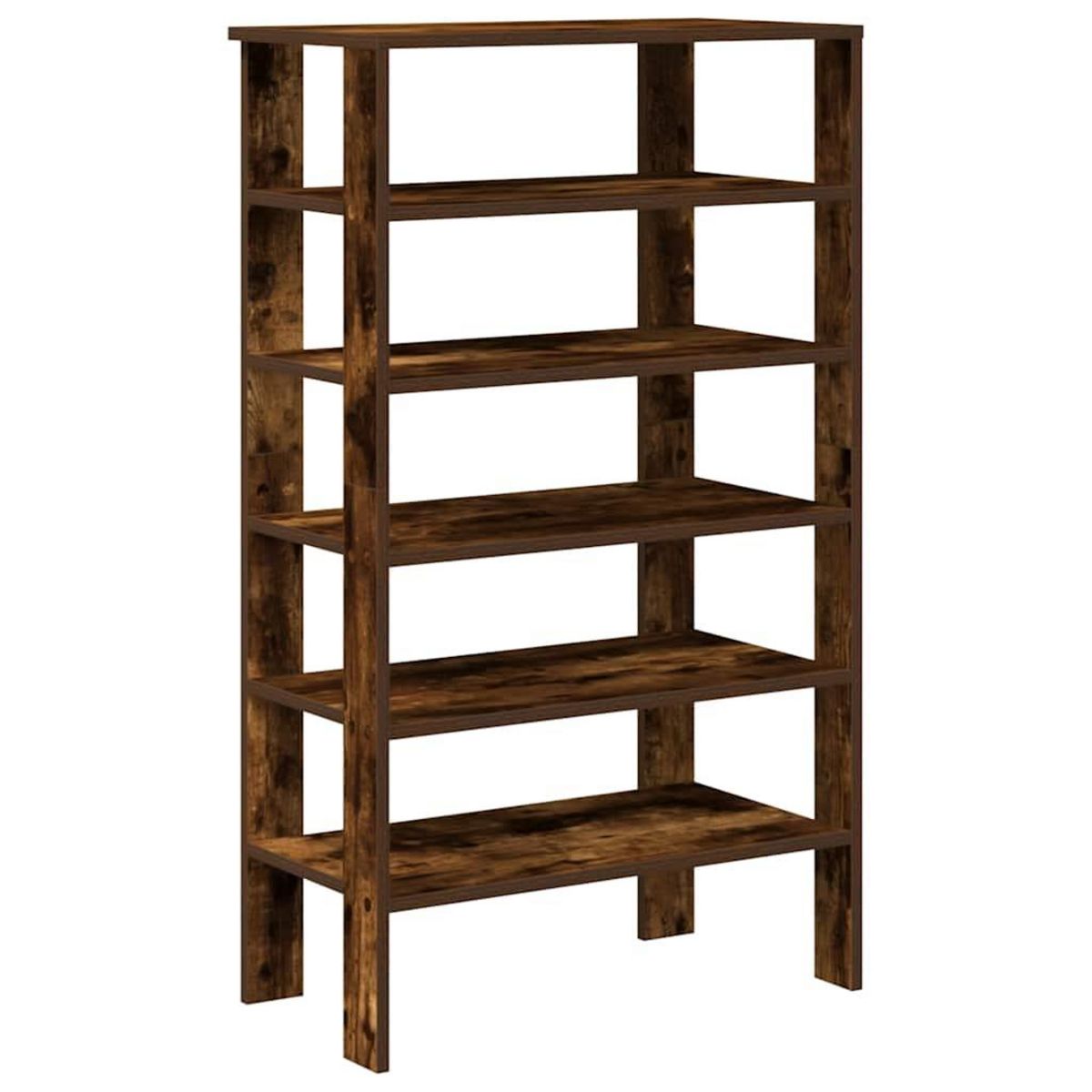 VIDAXL Etagere a chaussures chene fume 61x32x105 cm bois d'ingenierie