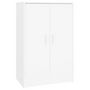 Voir la diapositive 2 : VIDAXL Armoire a chaussures Blanc 60x35x92 cm Bois d'ingenierie