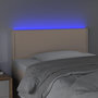 Voir la diapositive 3 : VIDAXL Tete de lit a LED Cappuccino 90x5x78/88 cm Similicuir