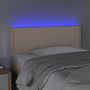 Voir la diapositive 3 : VIDAXL Tete de lit a LED Cappuccino 90x5x78/88 cm Similicuir