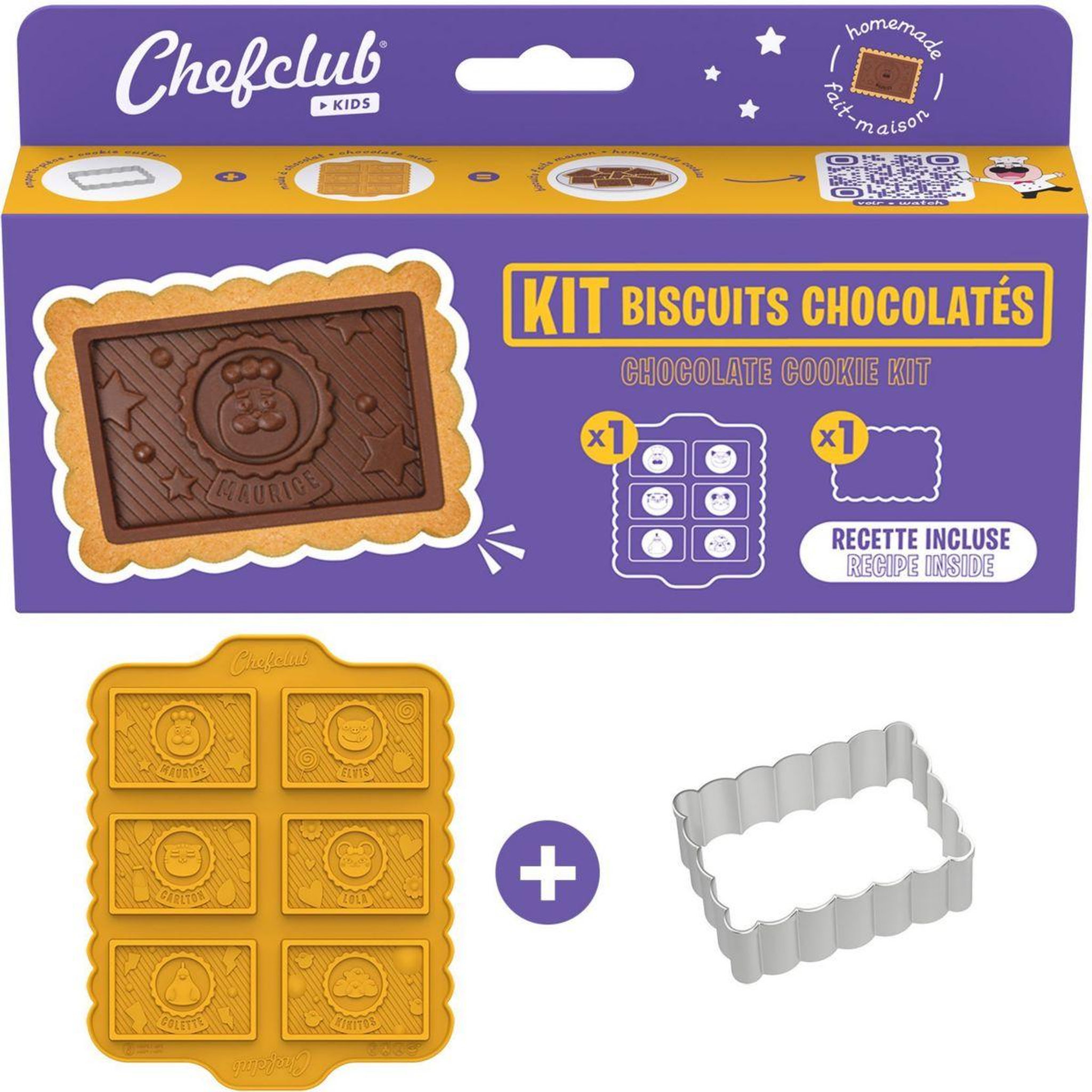 Voir la diapositive 3 : CHEFCLUB Moule à biscuits biscuits chocolates