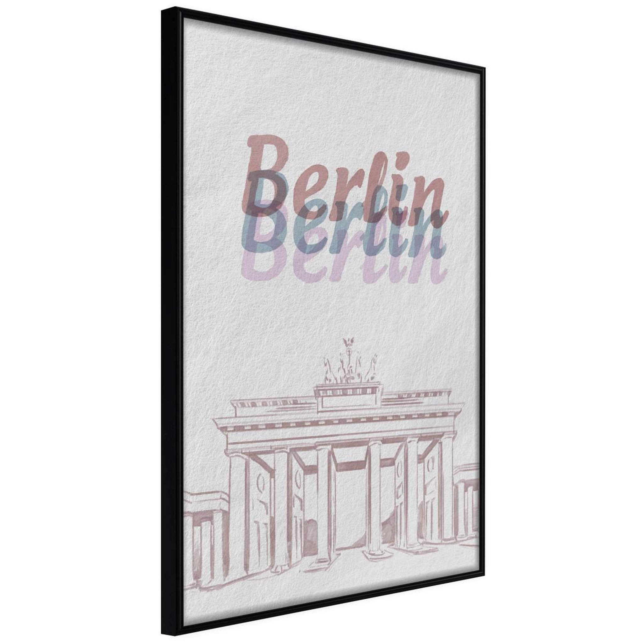 Paris Prix Affiche Murale Encadrée  Pastel Berlin