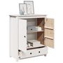 Voir la diapositive 4 : VIDAXL Buffet Blanc 83x41,5x100 cm Bois massif de pin