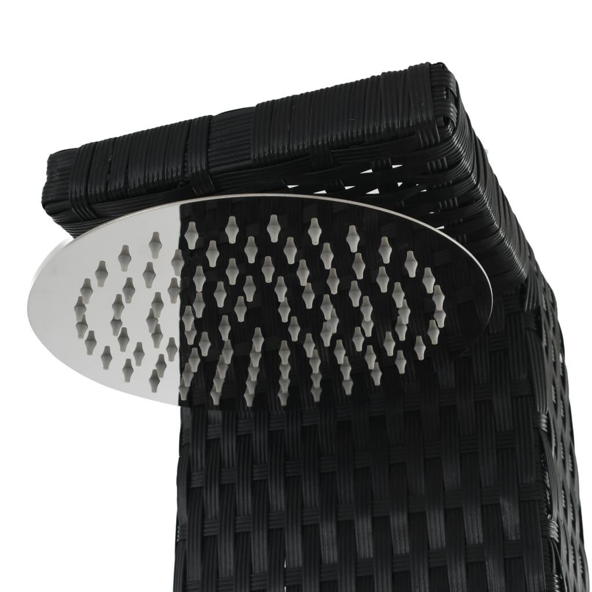 Voir la diapositive 4 : VIDAXL Douche de jardin resine tressee WPC