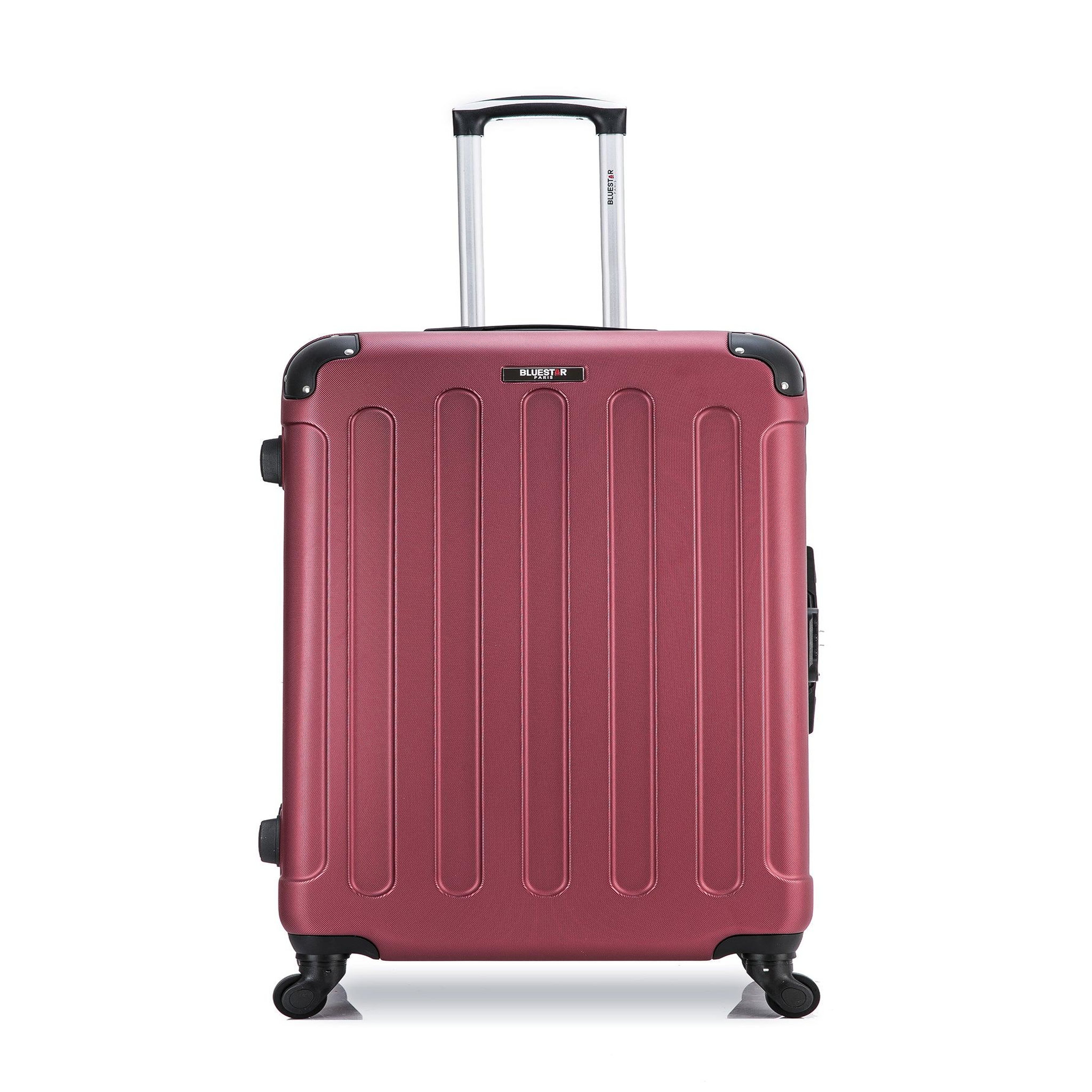 BLUESTAR BLUESTAR - Valise Grand Format MADRID 75 cm 4 Roues. Coloris disponibles : Violet, Noir, Rose, Beige