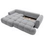 Voir la diapositive 3 : BEST MOBILIER Yulin - canapé d'angle gauche 4 places convertible avec coffre en tissu bouclette