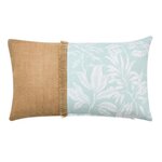 Paris Prix Coussin Déco Imprimé Avec Jute  Hera  30x50cm Menthe