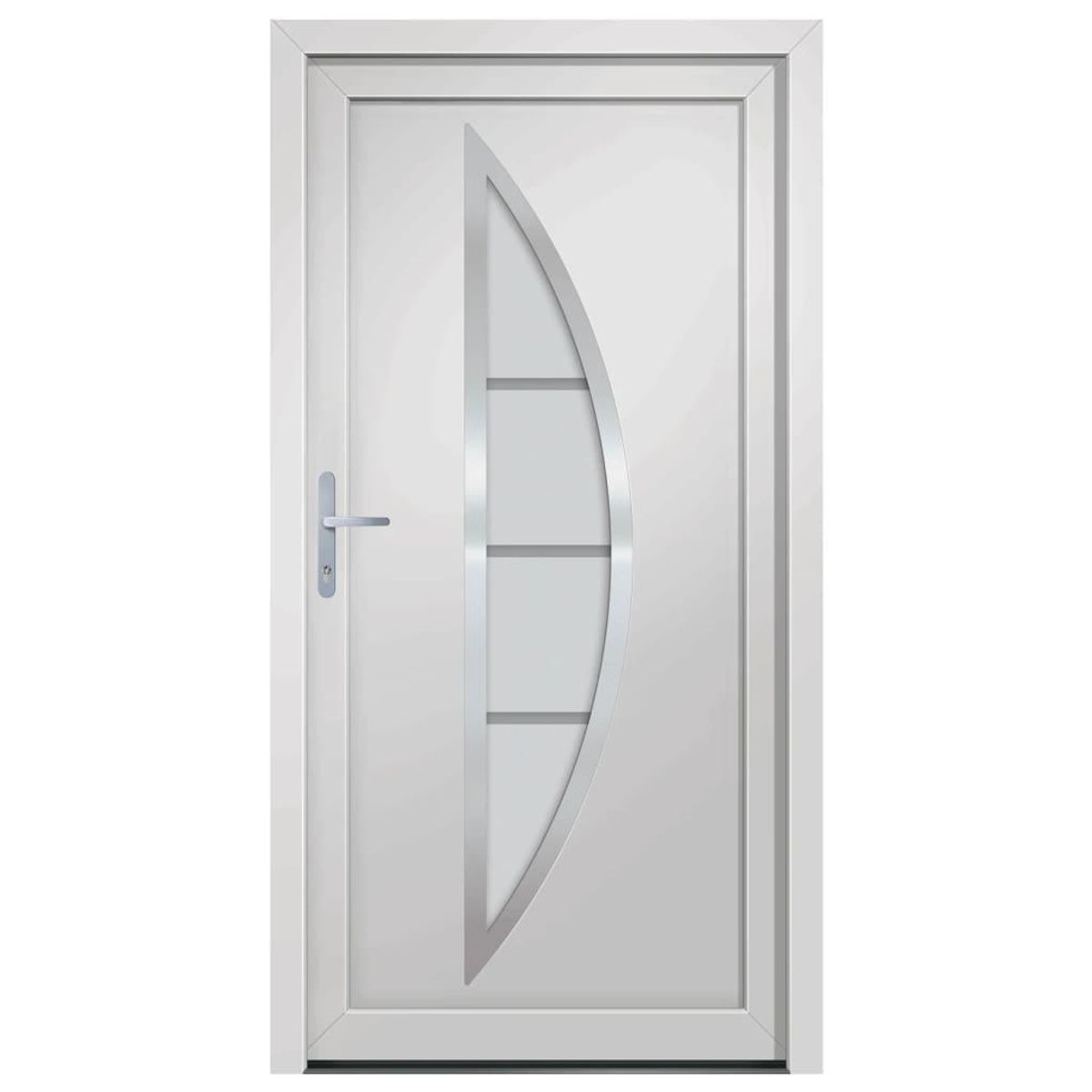 VIDAXL Porte d'entree Blanc 108x200 cm PVC