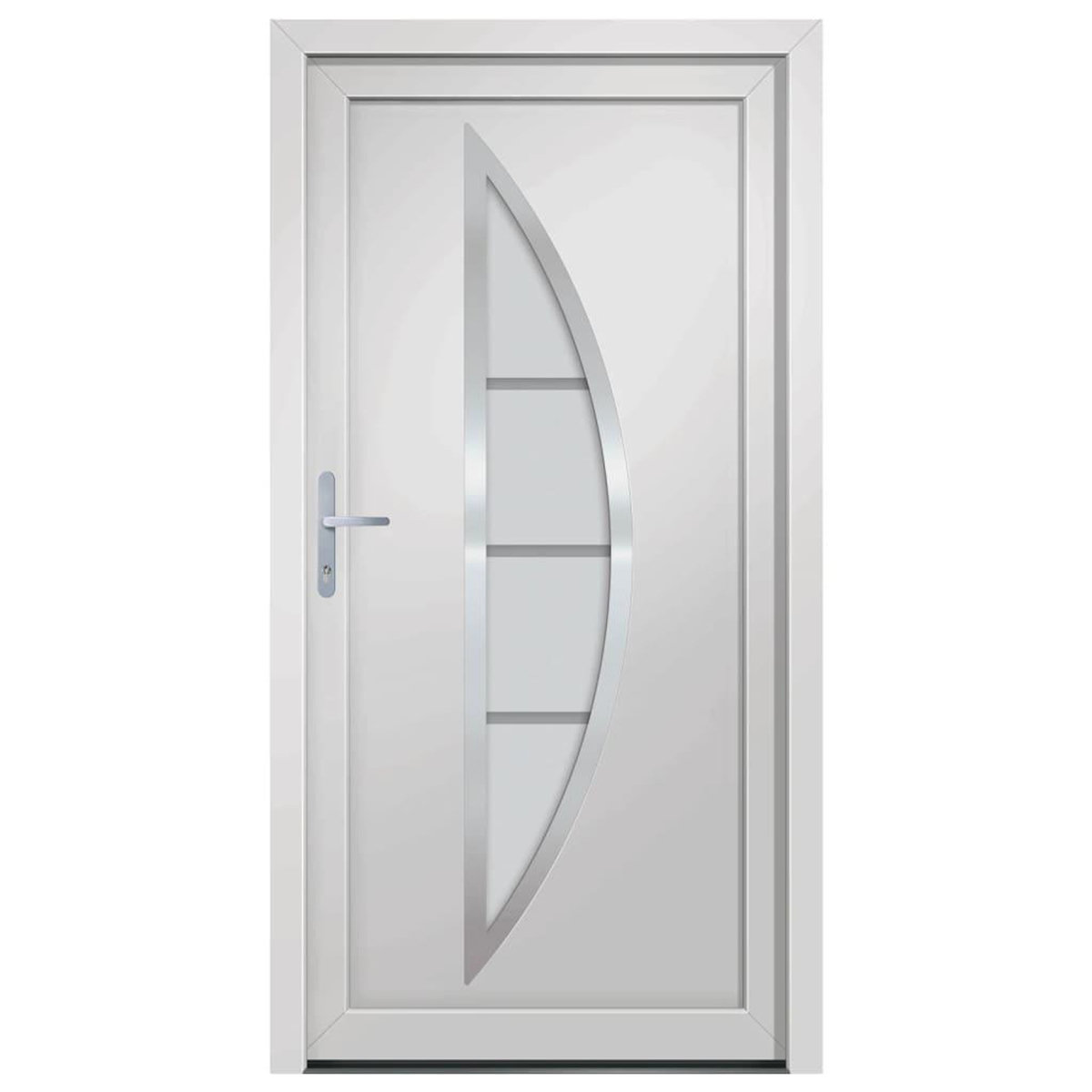VIDAXL Porte d'entree Blanc 108x200 cm PVC