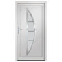 Voir la diapositive 3 : VIDAXL Porte d'entree Blanc 108x200 cm PVC