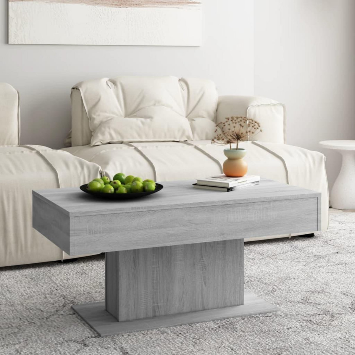 VIDAXL Table basse Sonoma gris 96x50x45 cm Bois d'ingenierie