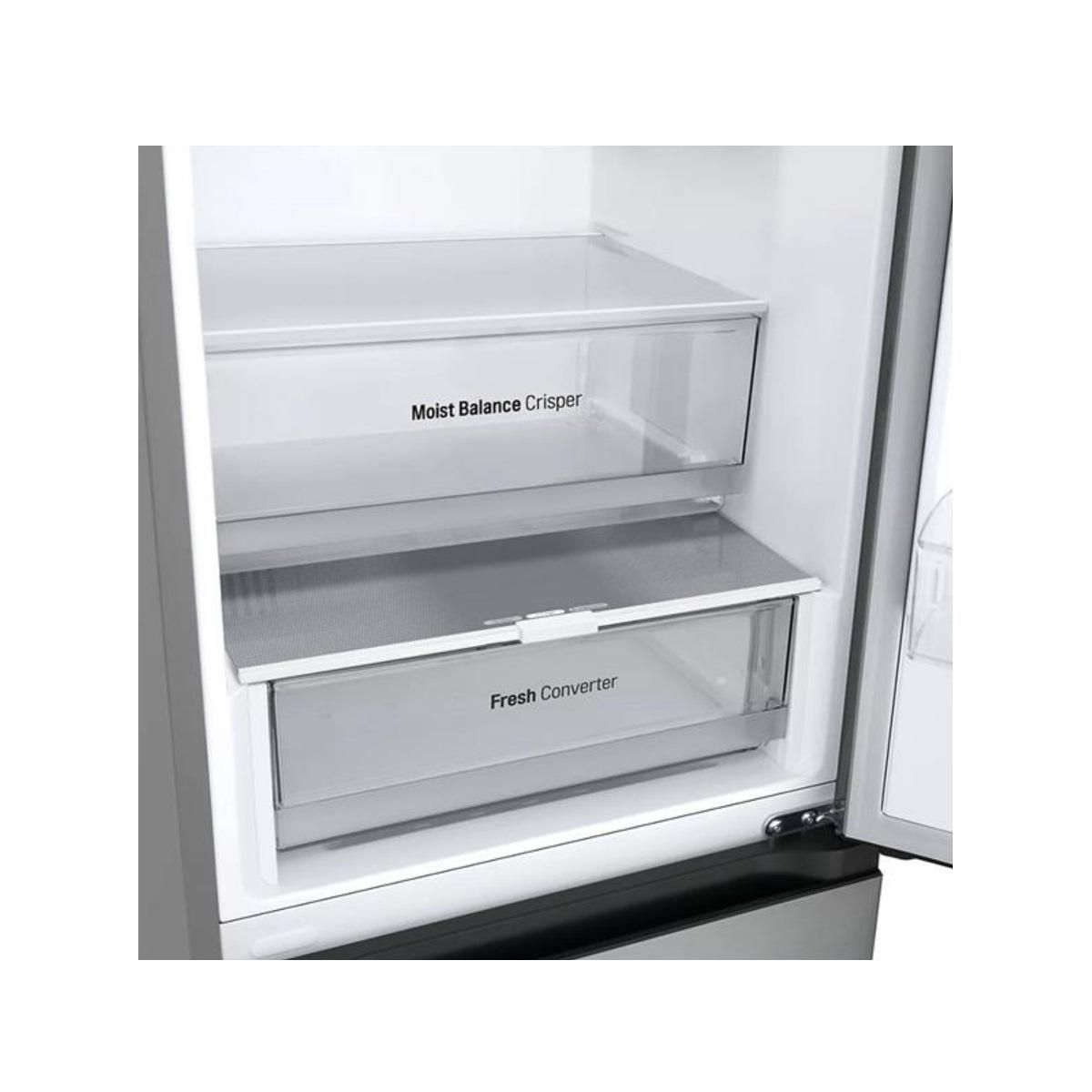 LG Réfrigérateur combiné 60cm 344l nofrost gris - GBV3100EPY