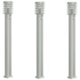 Voir la diapositive 2 : VIDAXL Lampadaires d'exterieur avec capteurs 3 pcs acier inoxydable