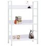Voir la diapositive 2 : VIDAXL Bibliotheque a 3 niveaux blanc 60x27,6x90,5cm bois d'ingenierie