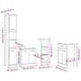 Voir la diapositive 6 : VIDAXL Ensemble de meubles de salle de bain 4 pcs Chene fume Bois