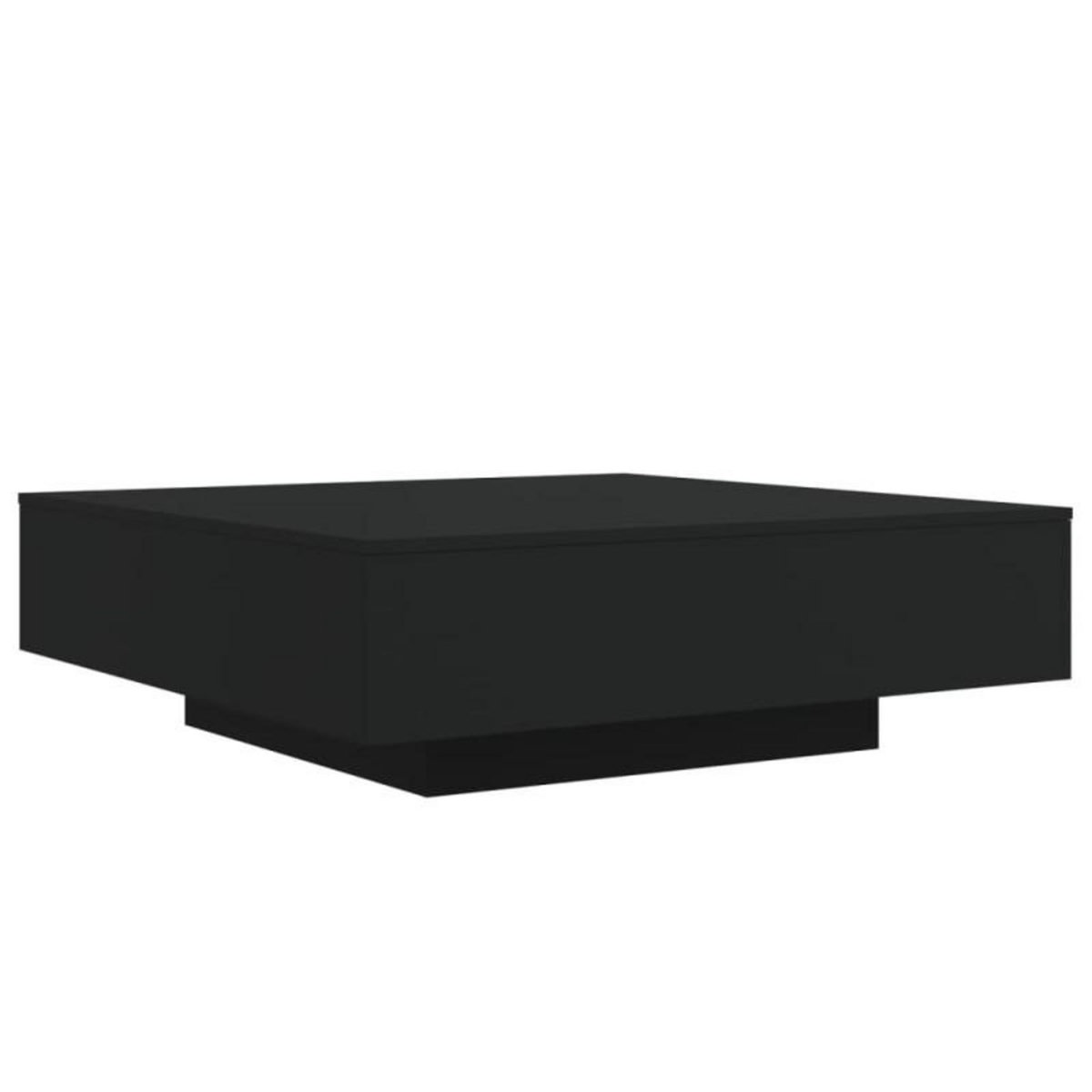 VIDAXL Table basse noir 100x100x31 cm bois d ingénierie
