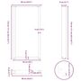 Voir la diapositive 6 : VIDAXL Pieds de table basse forme de U 2 pcs noir 60x(110-111)cm acier