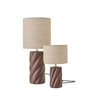 Voir la diapositive 4 : Paris Prix Lampe à Poser en Céramique  Swirl  53cm Marron Foncé