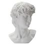 Voir la diapositive 2 : Paris Prix Statue Tête Homme  Irvin  60cm Blanc