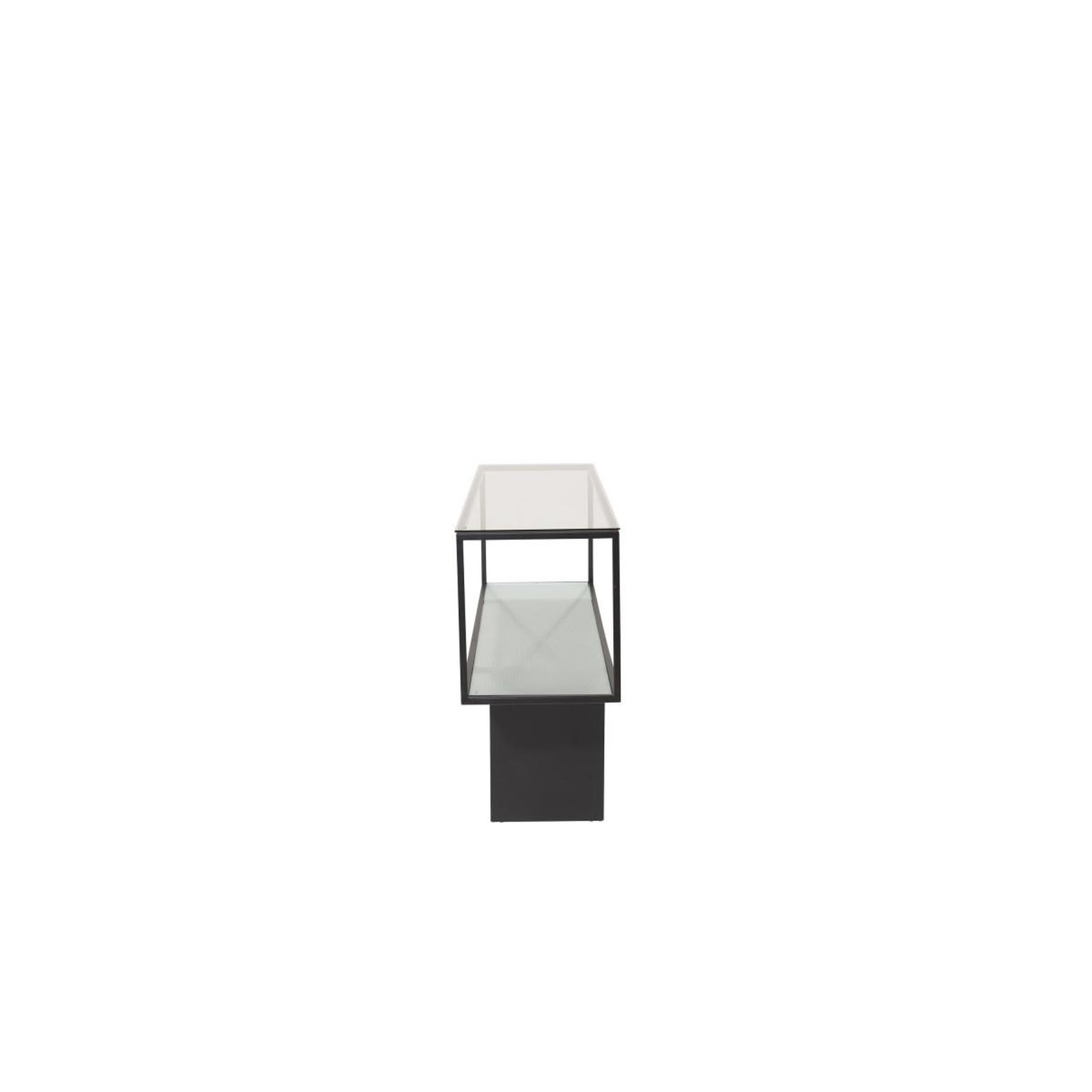 Voir la diapositive 4 : Paris Prix Console design en verre  maglehem  130cm noir