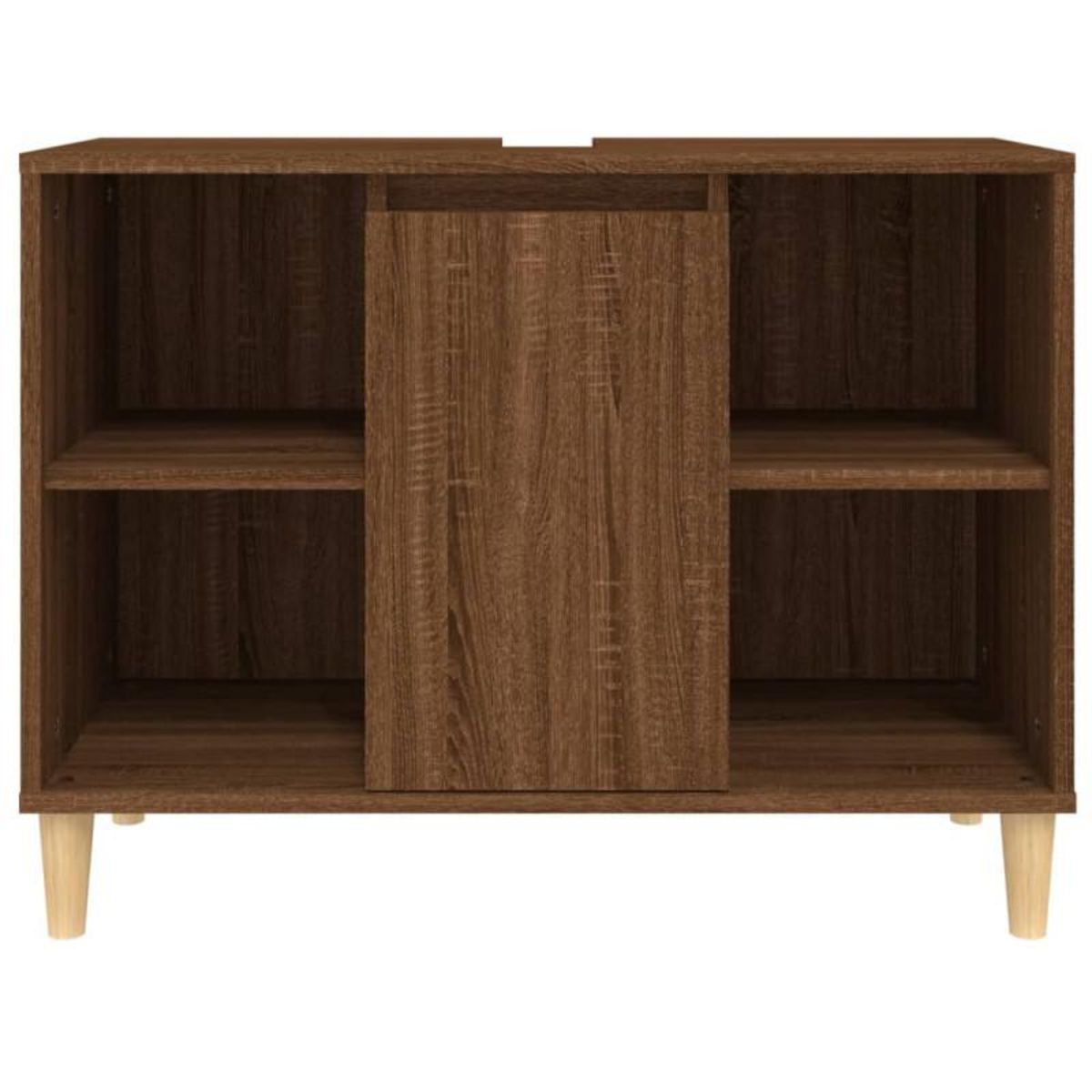 VIDAXL Meuble d évier chêne marron 80x33x60 cm bois d ingénierie