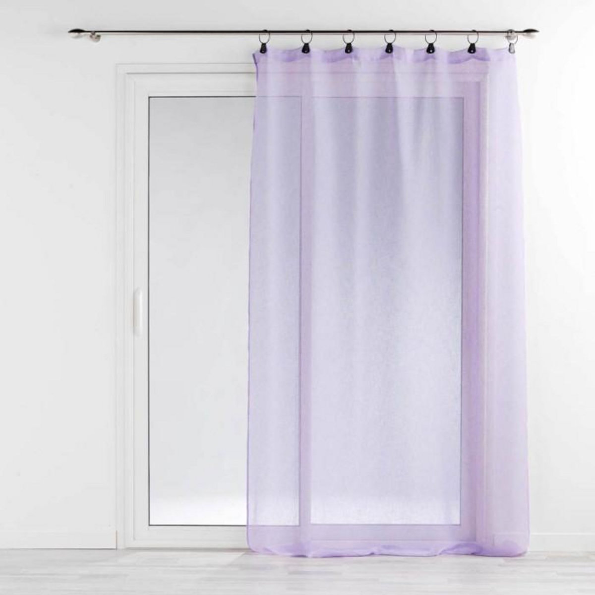 Paris Prix Rideau Voilage à Anneaux  Linka  140x240cm Lilas