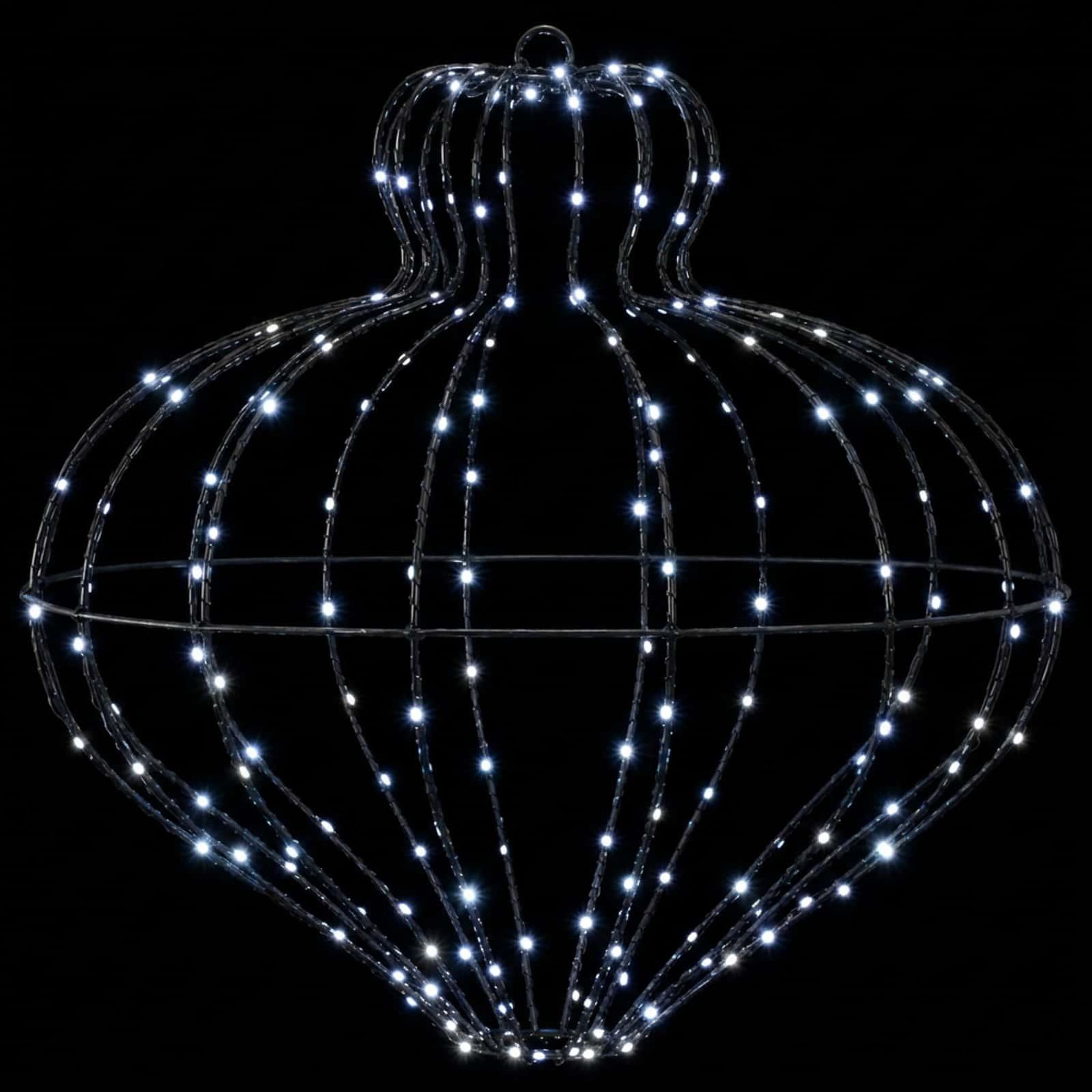 Voir la diapositive 5 : VIDAXL Lumiere de finial de Noël 192 LED Blanc froid Ø 45 x 40 cm