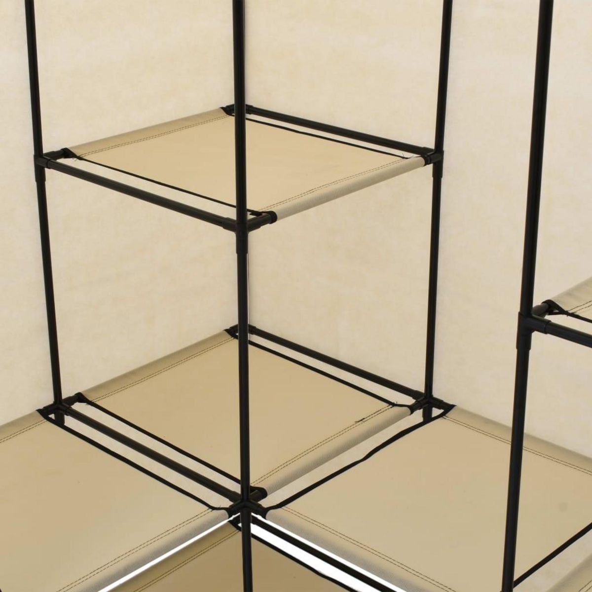 VIDAXL Garde-robe d'angle Creme 130 x 87 x 169 cm