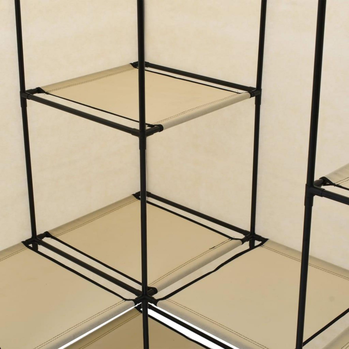 VIDAXL Garde-robe d'angle Creme 130 x 87 x 169 cm