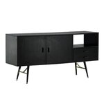 Paris Prix Bahut 2 Portes & 2 Tiroirs  Gold  160cm Noir