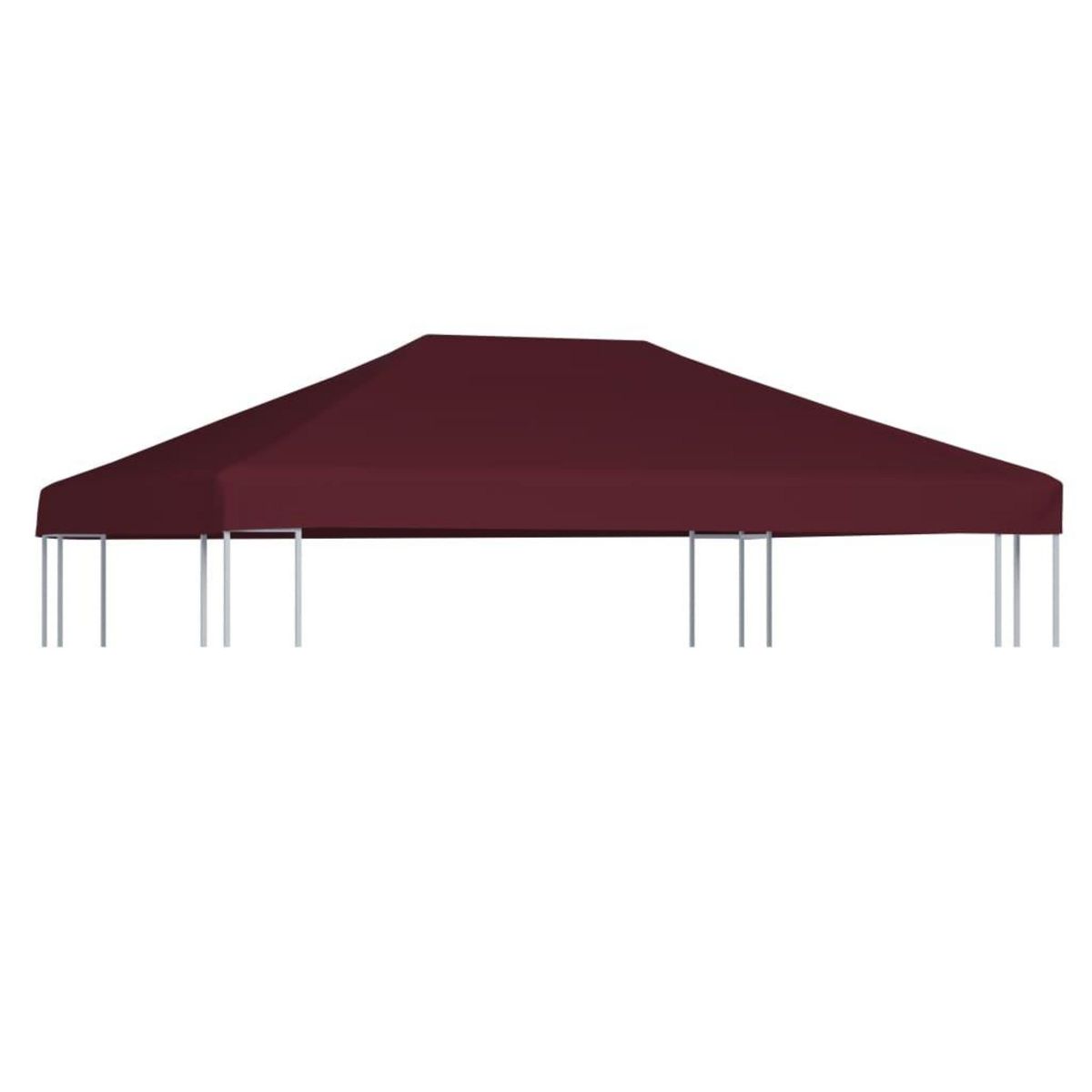 VIDAXL Toile superieure de gazebo 310 g/m^2 3x4 m Bordeaux