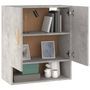 Voir la diapositive 4 : VIDAXL Armoire murale Gris béton 60x31x70 cm Bois d ingénierie
