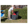 Voir la diapositive 4 : TOOMAX Coffre de rangement jardin résine - Anthracite - 160L - MULTIBOX WOODY 160