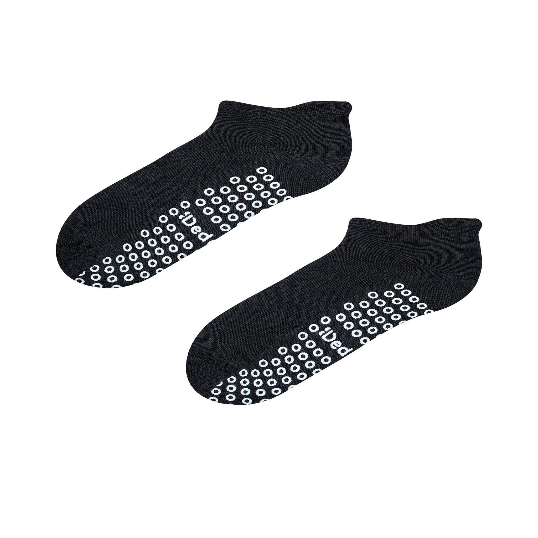 DEDOLES Chaussettes antidérapantes pilates & yoga noires