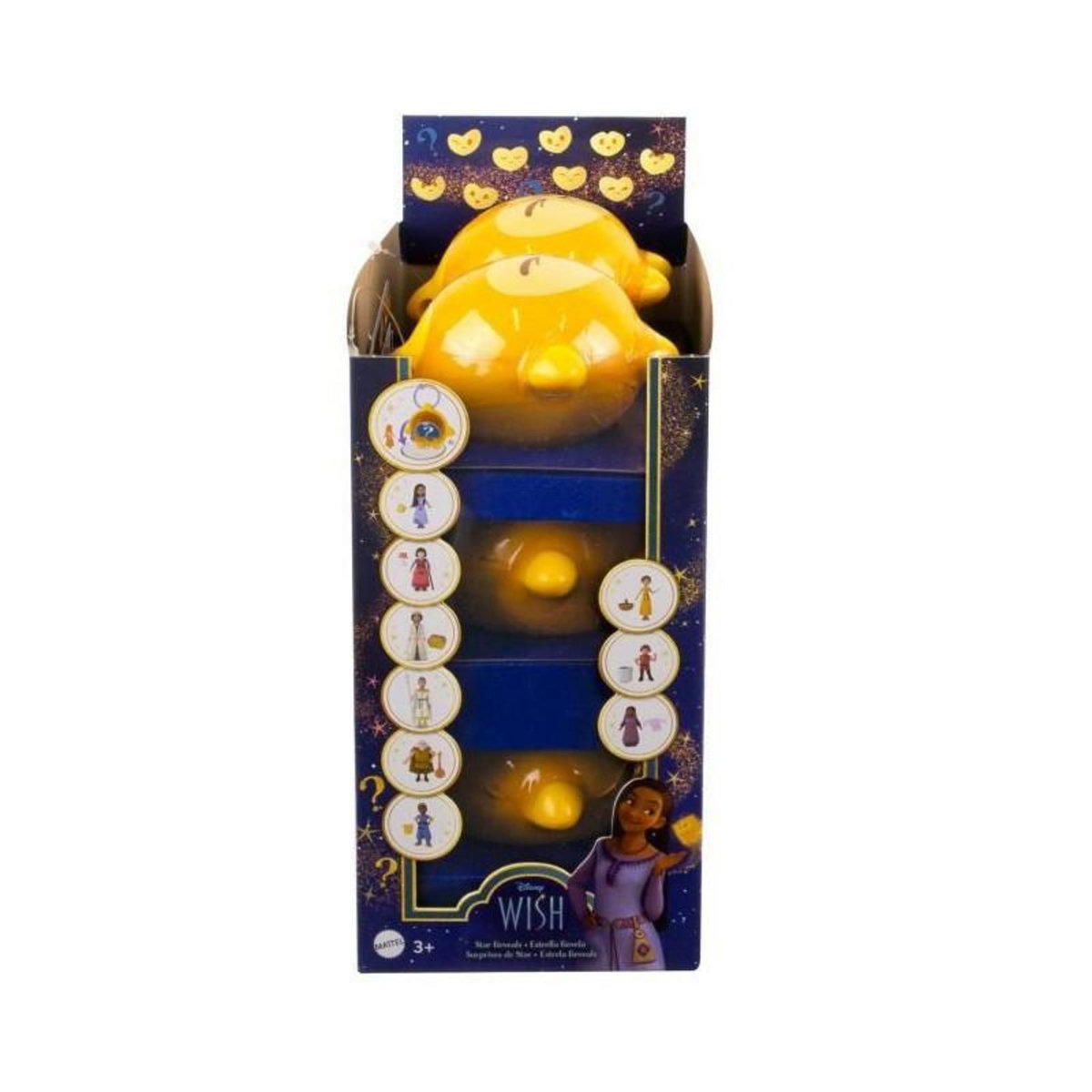 MATTEL Disney Mini-Poupée Surprise Wish Star Reveals, Étui Porte-Clés Avec Poupée Et Accessoire - MATTEL - Modele aléatoire