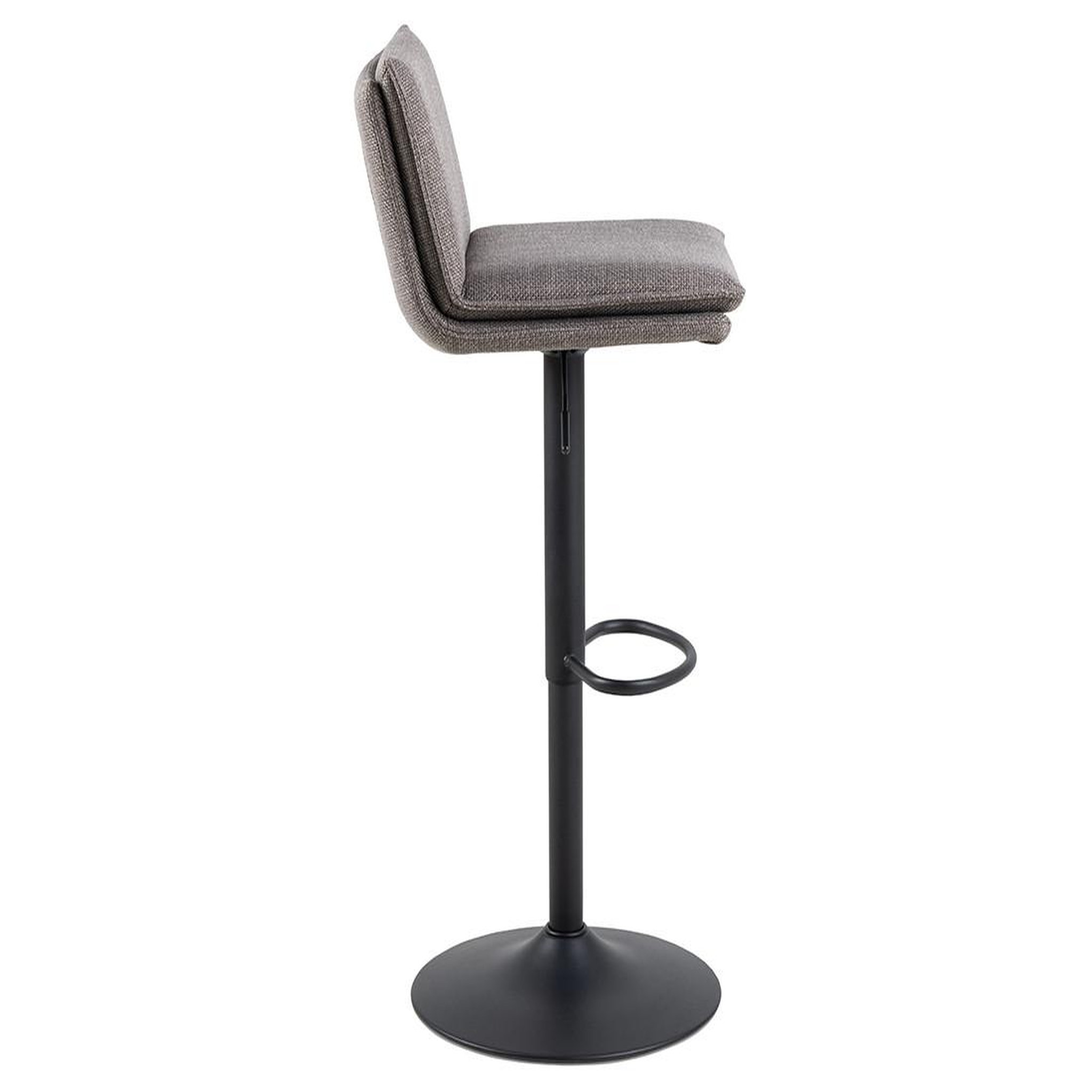Voir la diapositive 5 : LISA DESIGN Alora - lot de 2 tabourets - ajustables et pivotants - en tissu