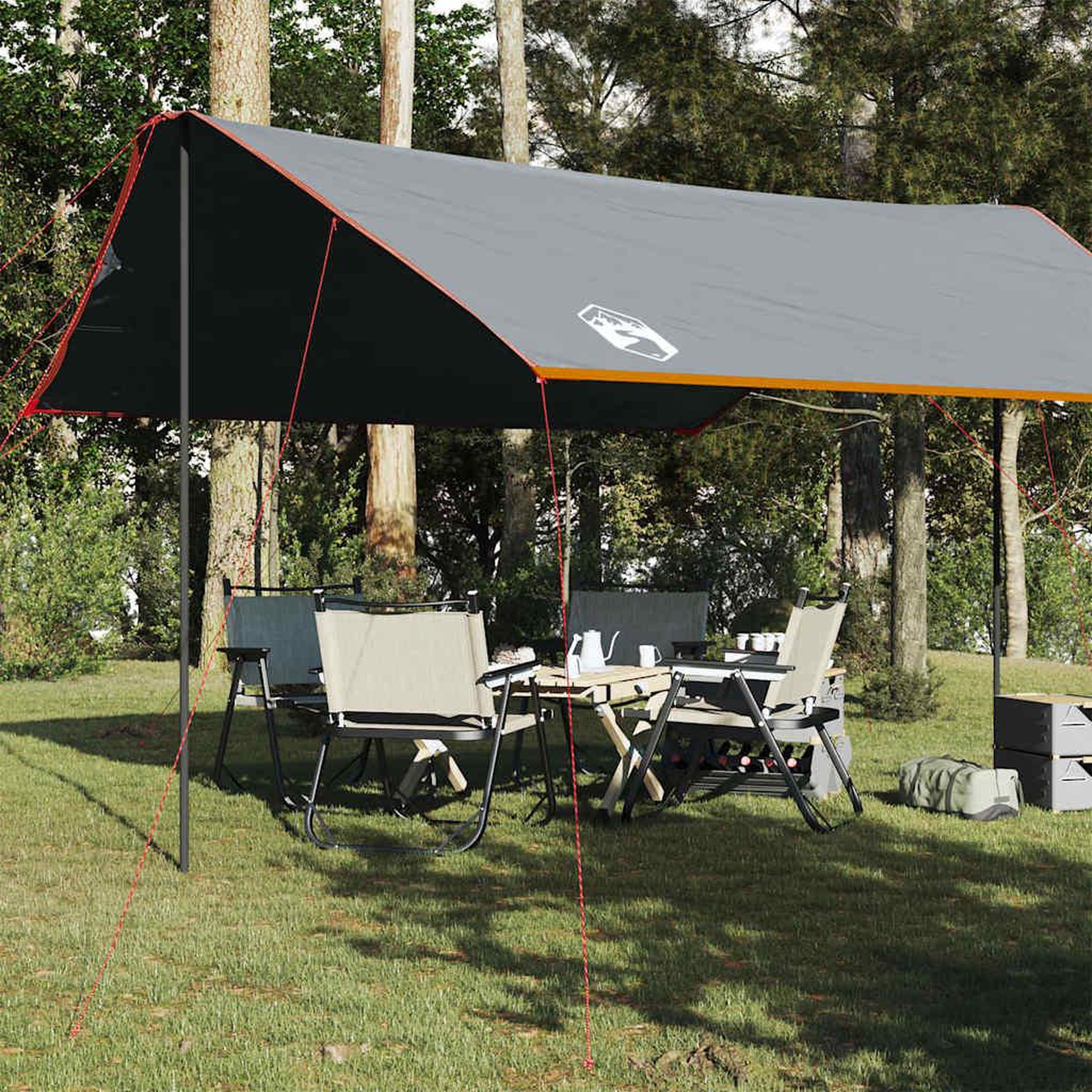 VIDAXL Bache de camping orange 460x305x210 cm impermeable