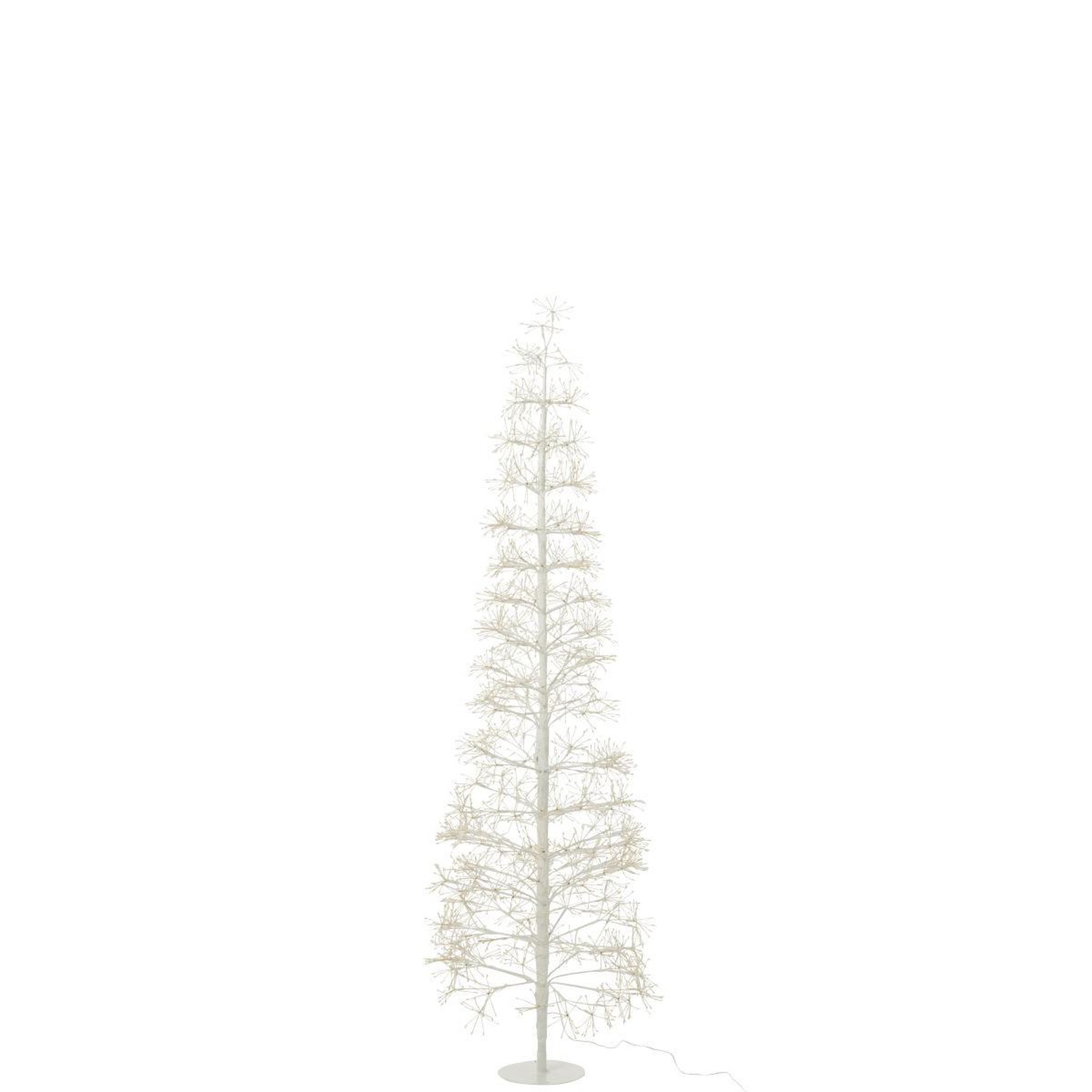 Voir la diapositive 4 : J-LINE Sapin à led en métal  grady  180cm blanc