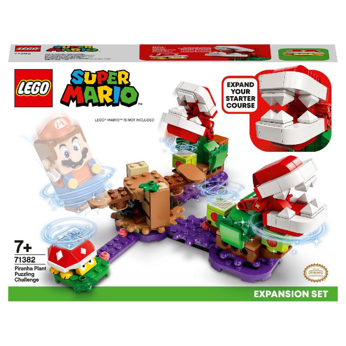 LEGO Super Mario 71382 Ensemble d'extension Le défi de la Plante Piranha