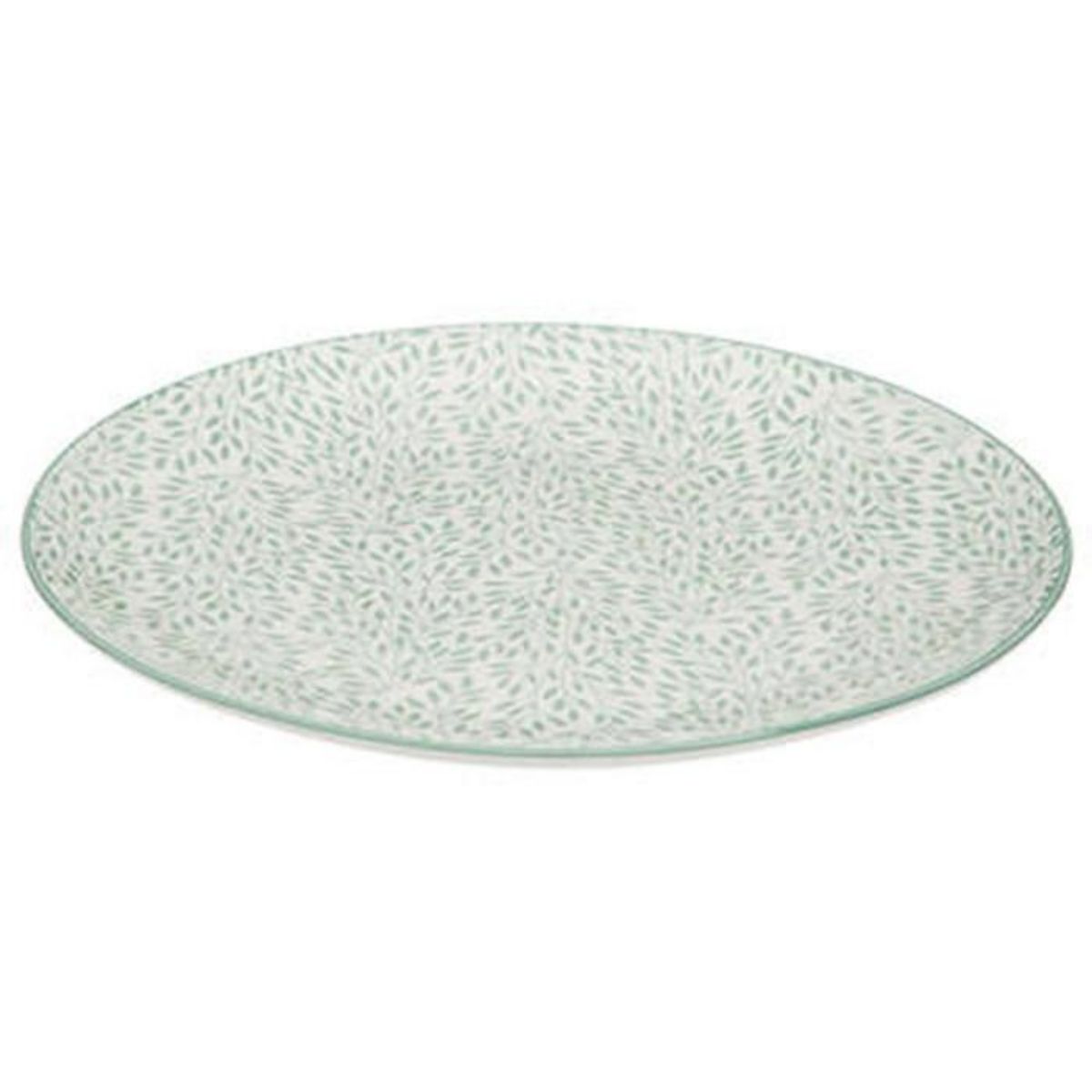 Paris Prix Lot de 6 Assiettes Plates  Jasmin  26cm Bleu