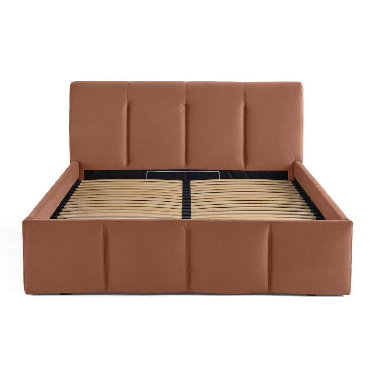 LISA DESIGN Elysia - lit coffre - 140x190 - en velours - sommier inclus