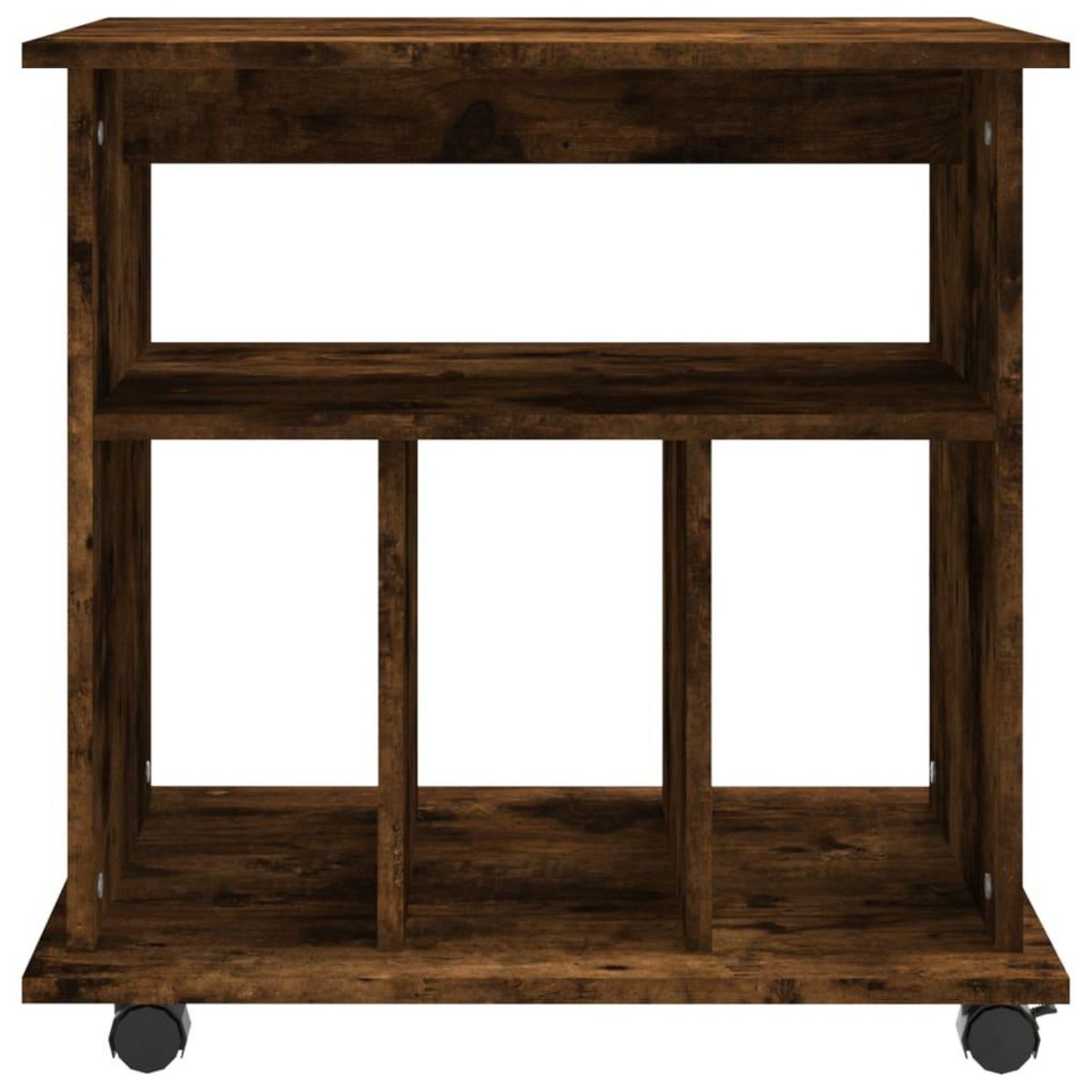 VIDAXL Armoire roulante Chene fume 60x45x60 cm Bois d'ingenierie