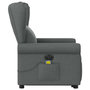 Voir la diapositive 5 : VIDAXL Fauteuil inclinable de massage electrique Gris fonce Tissu