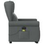 Voir la diapositive 5 : VIDAXL Fauteuil inclinable de massage electrique Gris fonce Tissu