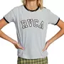  T-shirt Gris Femme RVCA University Ss