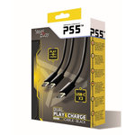 STEELPLAY Câble Dual Play & Charge Noir PS5