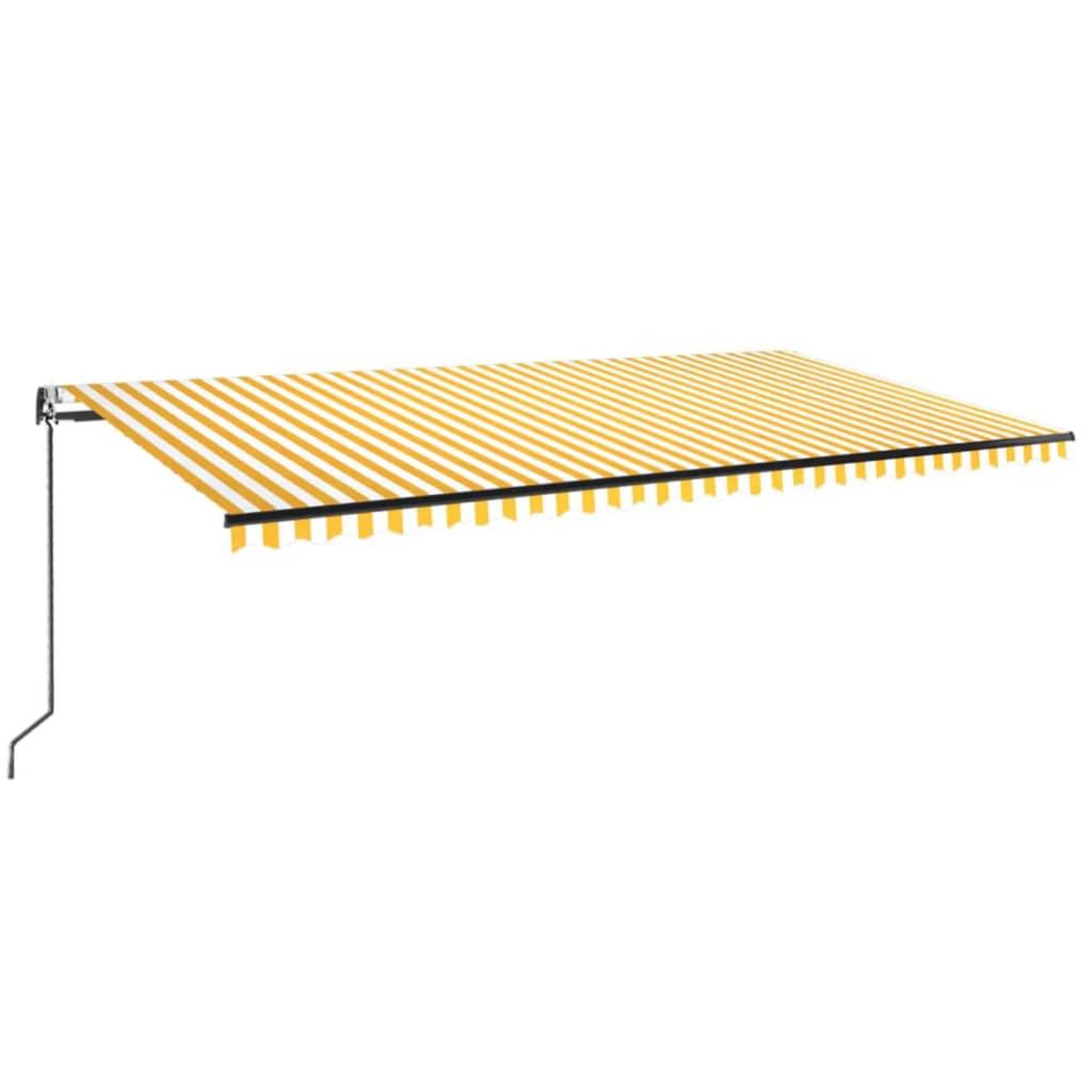 Voir la diapositive 2 : VIDAXL Auvent retractable automatique 600x350 cm Jaune et blanc