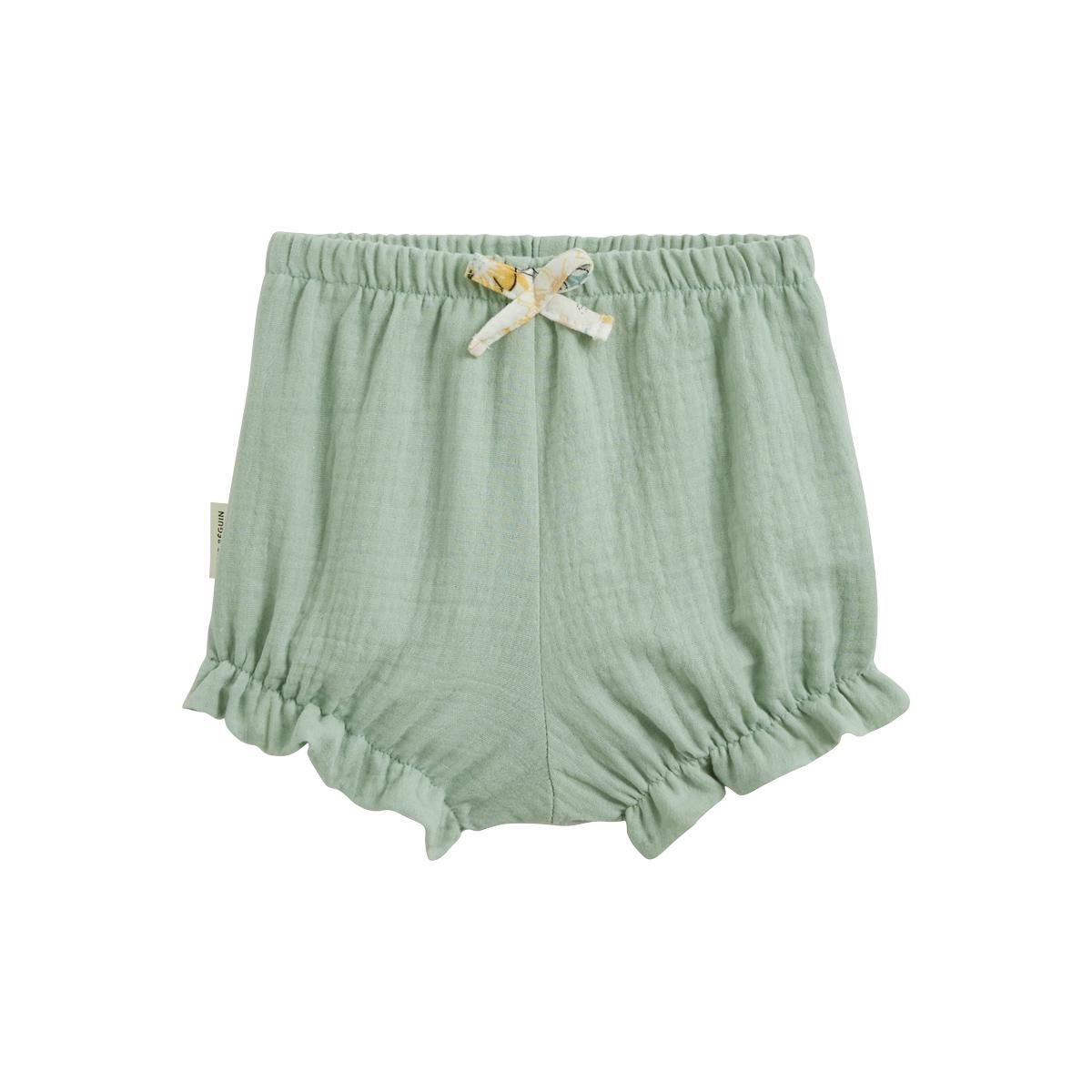 Petit Béguin Lot de 2 bloomers bébé en gaze de coton Capucine