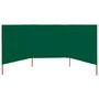 Voir la diapositive 3 : VIDAXL Paravent 3 panneaux Tissu 400 x 80 cm Vert